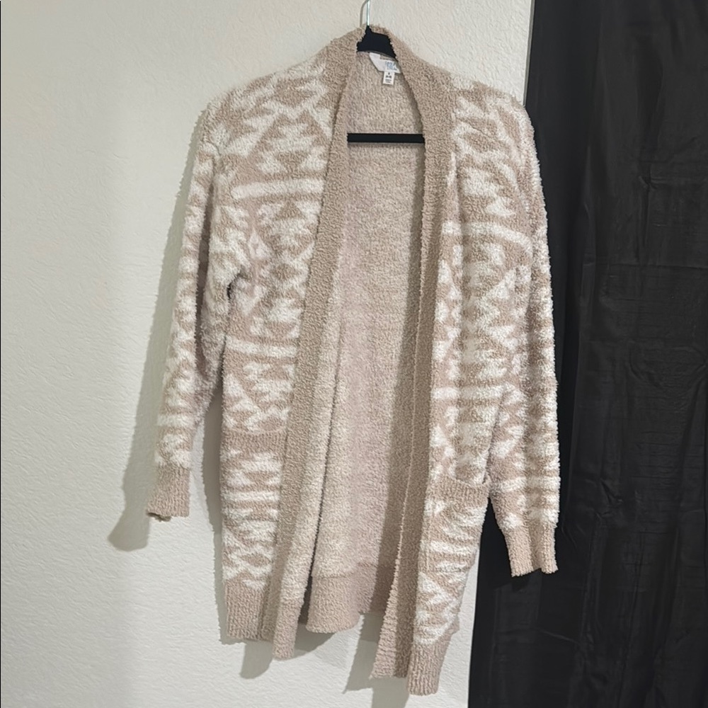 Cozy Beige Patterned Women's Sweater